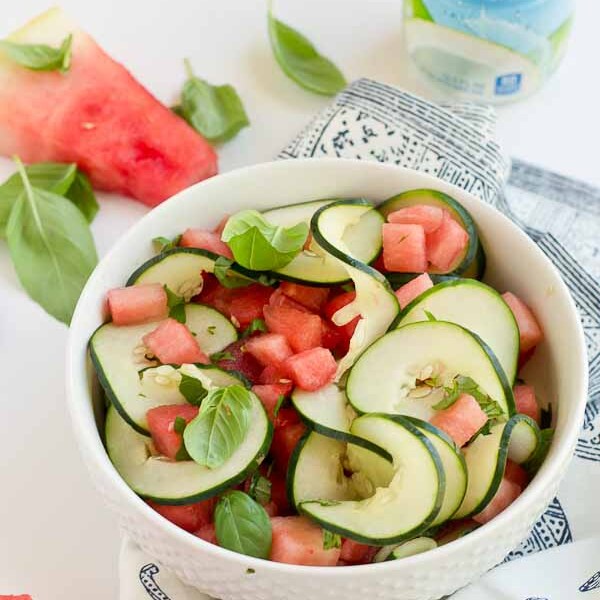 Watermelon Cucumber Salad