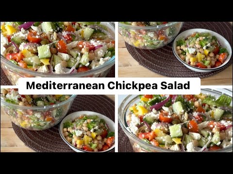Mediterranean Chickpea Salad Recipe | vegan Chickpea Salad!