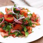 Tomato & mint salad
