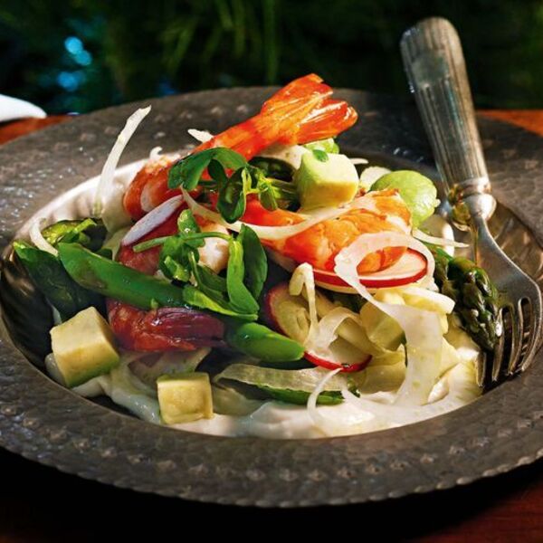 Prawn and avocado salad