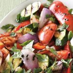 Warm balsamic vegetable salad