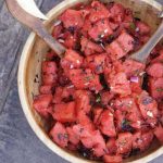 Savory Watermelon Basil Salad