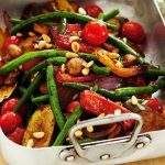 Bean and roast vegetable salad