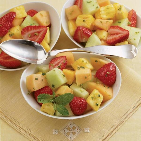 Minted Honey- Lime Fruit Salad