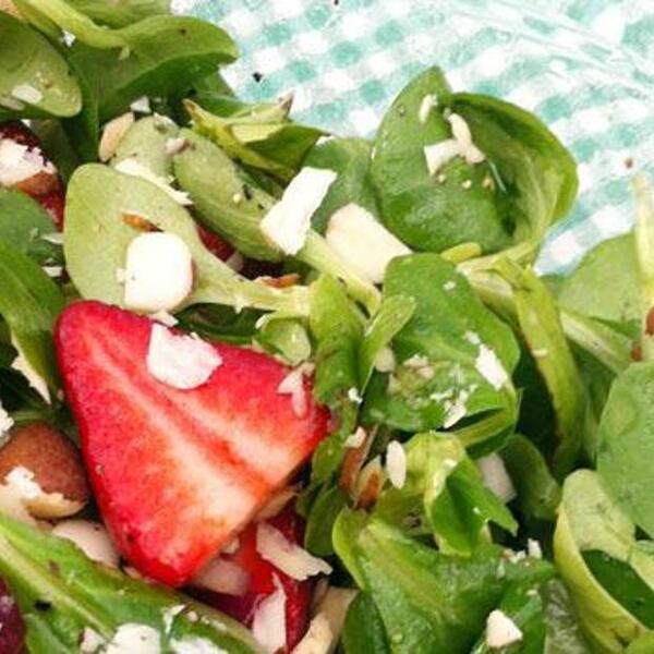 Strawberry Brazil Nut Salad