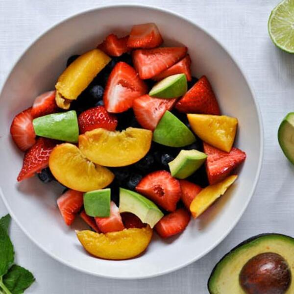 Avocado Lime Fruit Salad