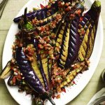 Eggplant and tomato salad