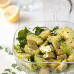 White Zucchini, Avocado and Cos Salad