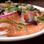 Grapefruit, Onion And Basil Salad