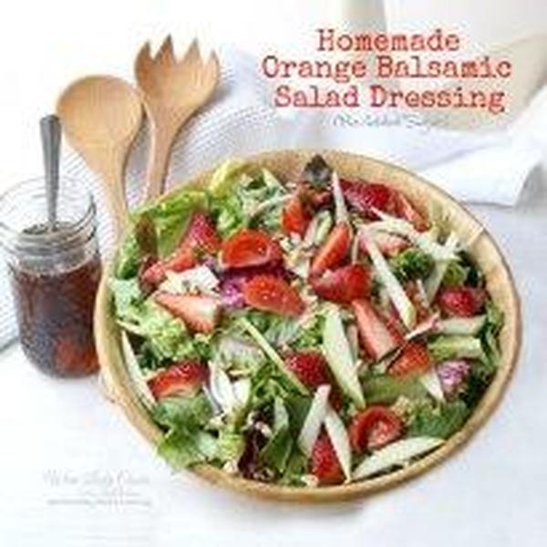 Homemade Orange Balsamic Salad Dressing No