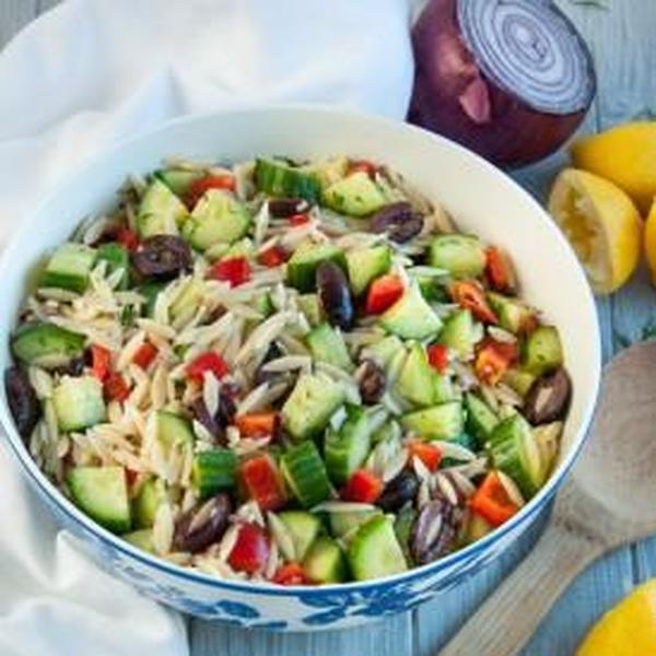 Cucumber Salad with Orzo, Dill, and Lemon