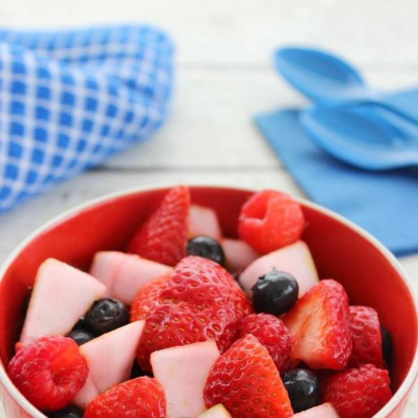 Red White and Blue Fruit Salad