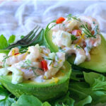 Shrimp Salad-Stuffed Avocados for #TheSala