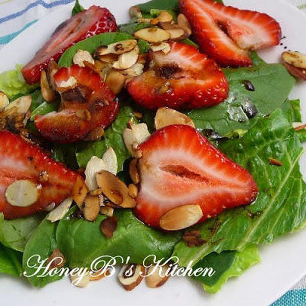 Strawberry-Basil Salad with Balsamic Vinai