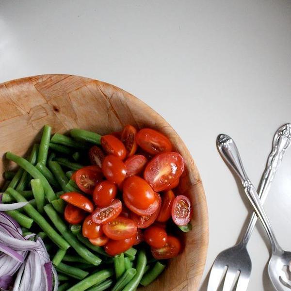 Cold Green Bean Salad with Cherry Tomatoes