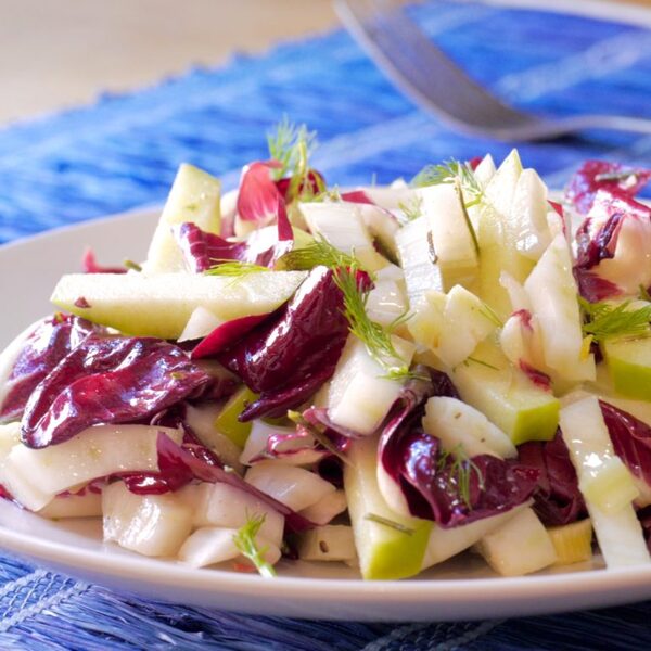 Radicchio, Fennel and Apple Salad with Rosemary Vinaigrette