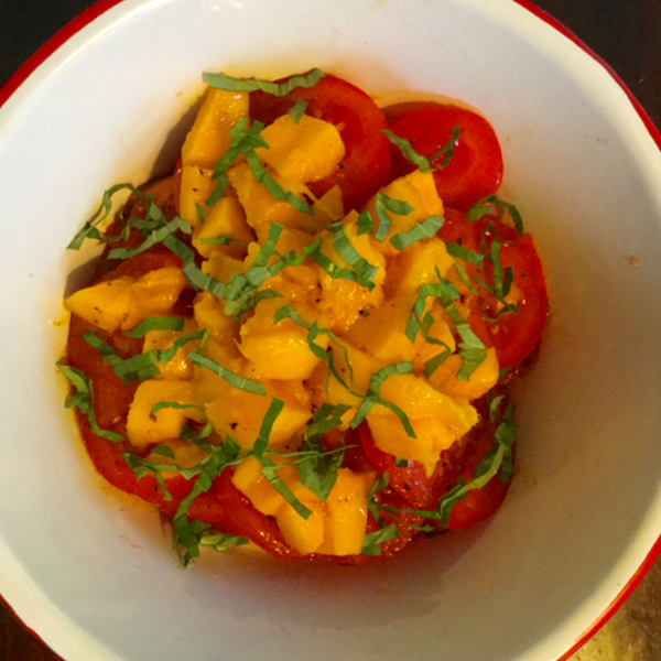 He says, she says: Tomato-Mango Salad