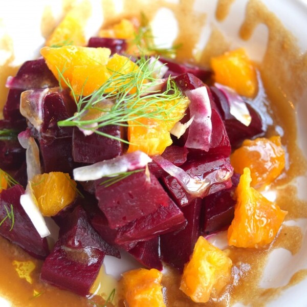 Roasted Beet, Orange, and Fennel Salad with Balsamic Vinaigrette