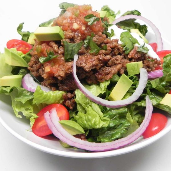 Easy Keto Taco Salad Bowl for 2