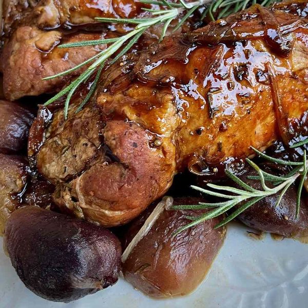 Balsamic Braised Pork Tenderloins with Fresh Figs