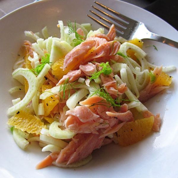 Fennel & Orange Salad with Smoked Trout