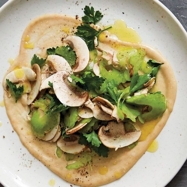 Shaved Mushroom, Celery, and Sesame Salad