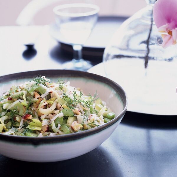 Celery, Pear and Hazelnut Salad