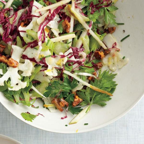 Shaved Cauliflower And Radicchio Salad