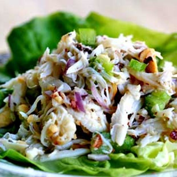 Crab Salad With Pear And Hazelnuts