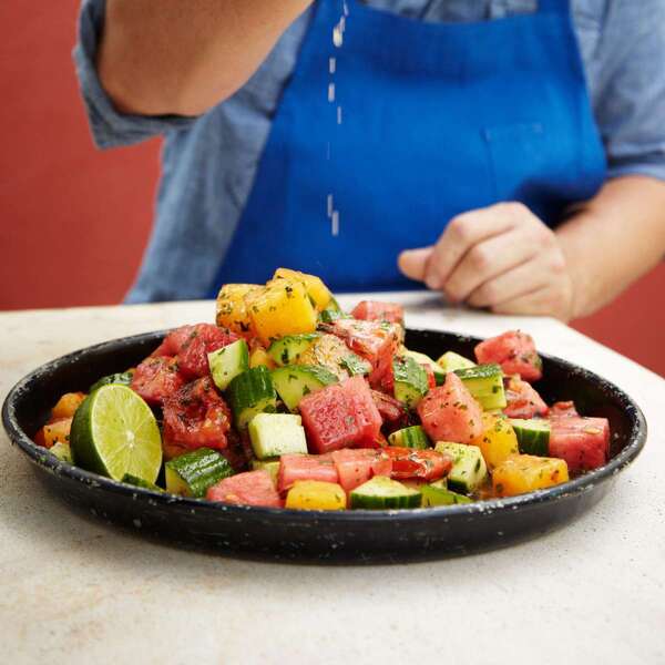 Watermelon and Charred-Tomato Salad