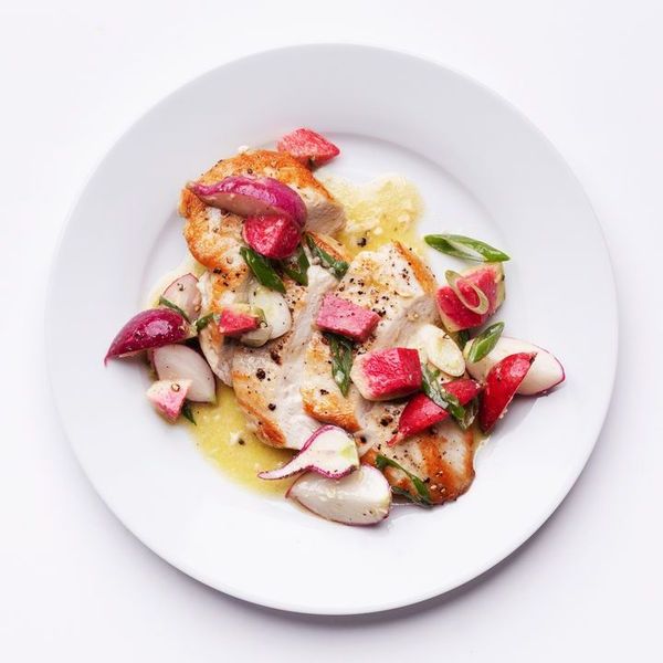 Pan-Seared Chicken Breasts With Crunchy Radish Salad