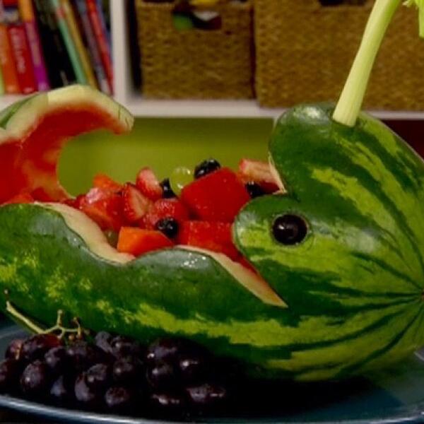 Whale-Shaped Watermelon Salad