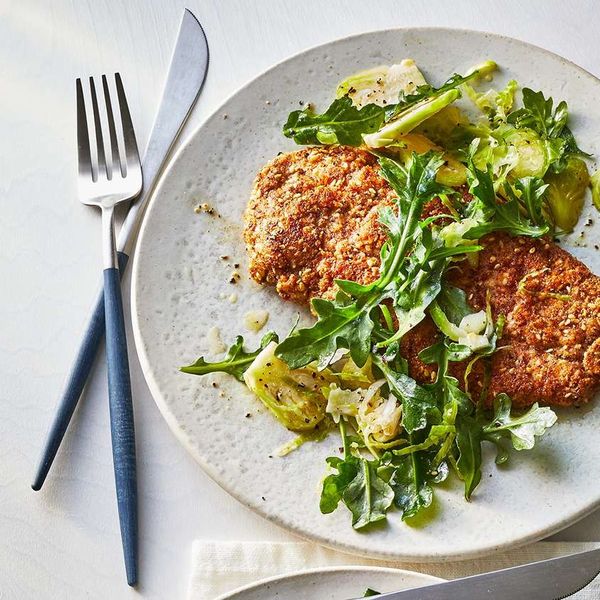 Almond-Crusted Chicken With Arugula Salad