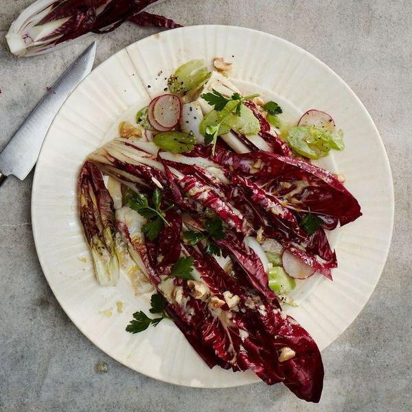 Treviso and Radish Salad with Walnut–Anchovy Dressing