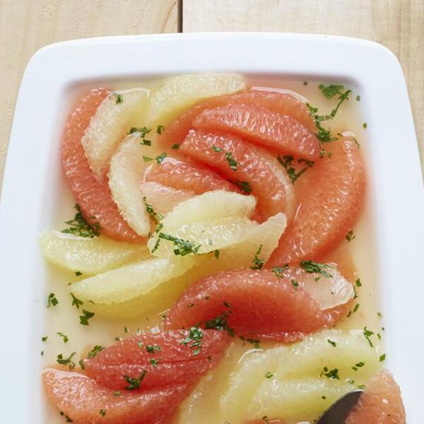 Grapefruit Salad with Honey-Mint Dressing