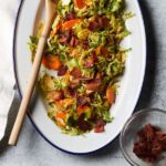 Brussels Sprout Salad with Bacon Vinaigrette