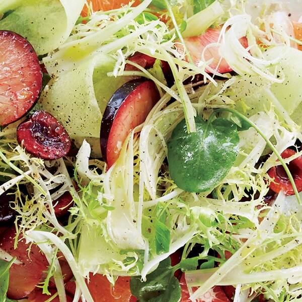 Fruit Salad with Fennel, Watercress, and Smoked Salt