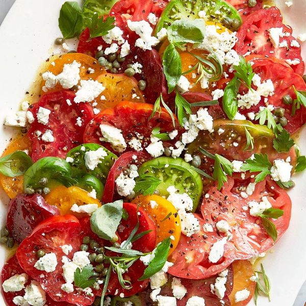 Peak Heirloom Tomatoes Meet Tangy Boursin Cheese in This Herby Tomato Salad