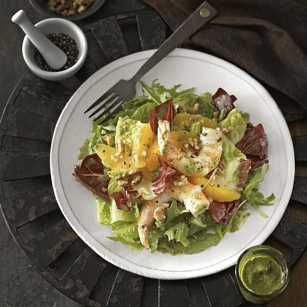 Orange & Black Pepper Shrimp Salad