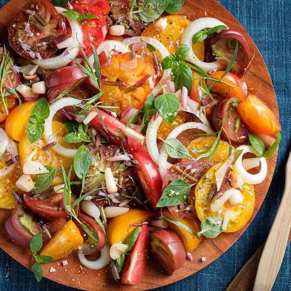 Heirloom Tomato Salad with Pickled Ramp Vinaigrette