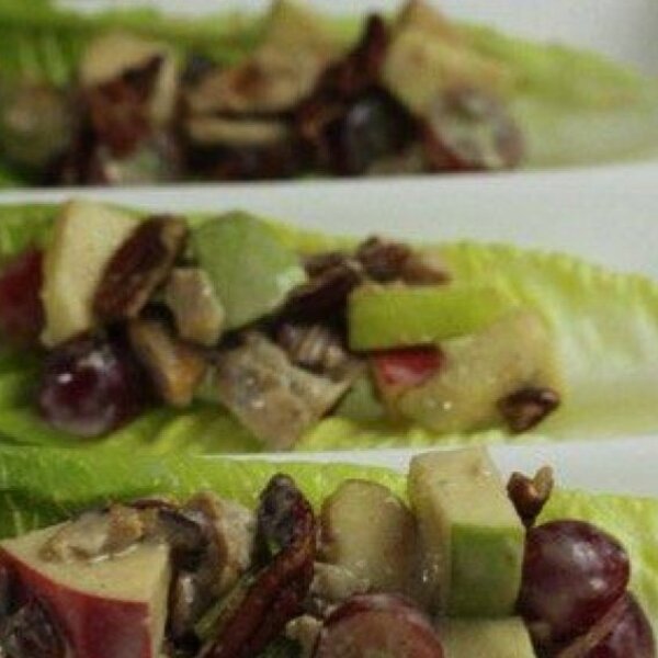 Honey Balsamic Apple Pecan Chicken Salad