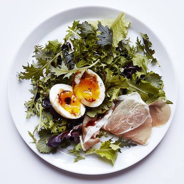 Breakfast Salad With Coffee-Balsamic Drizzle