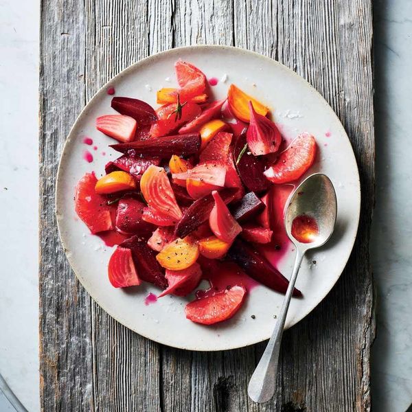 Roasted Beet, Ruby Red Grapefruit, and Warm Honey Salad