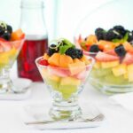 Fruit Salad with Blackberry and Ginger-Lime Syrup