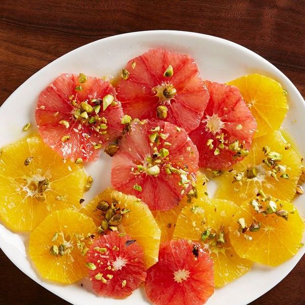 Orange Carpaccio with Orange-Flower Water and Pistachios