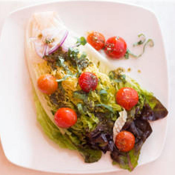Blistered Tomato Salad With Parsley Basil