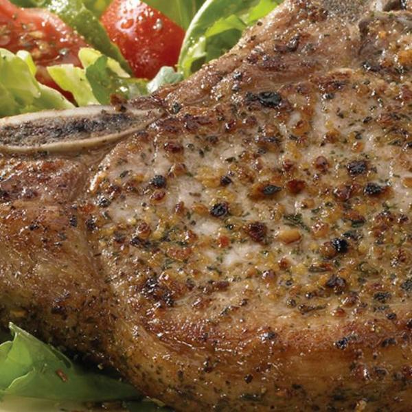 Basil Garlic Italian Style Pork Chops