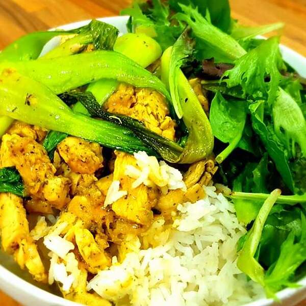 Sweet Chilli Chicken with Garlic, Lemon and Coriander