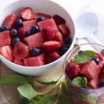 Watermelon and berry salad