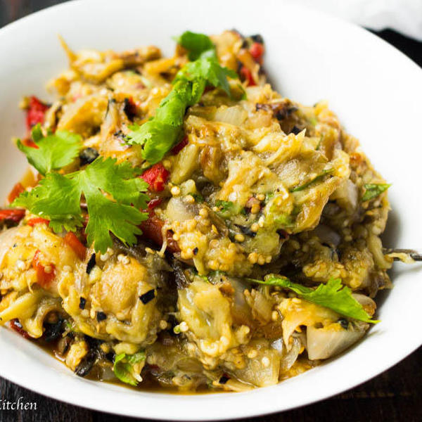 Grilled Eggplant Salad